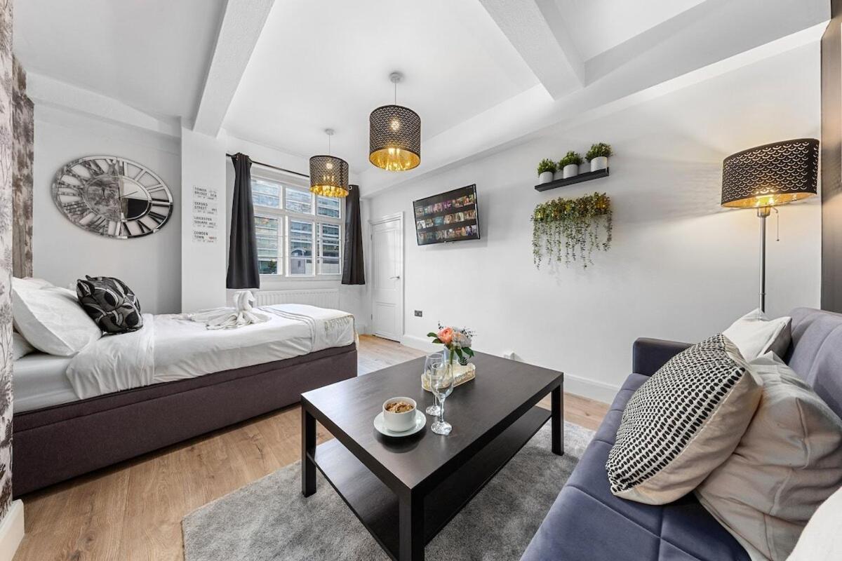 Central London Luxury, Relaxing Apartment! 2 Mins From Paddington Station! ห้อง รูปภาพ