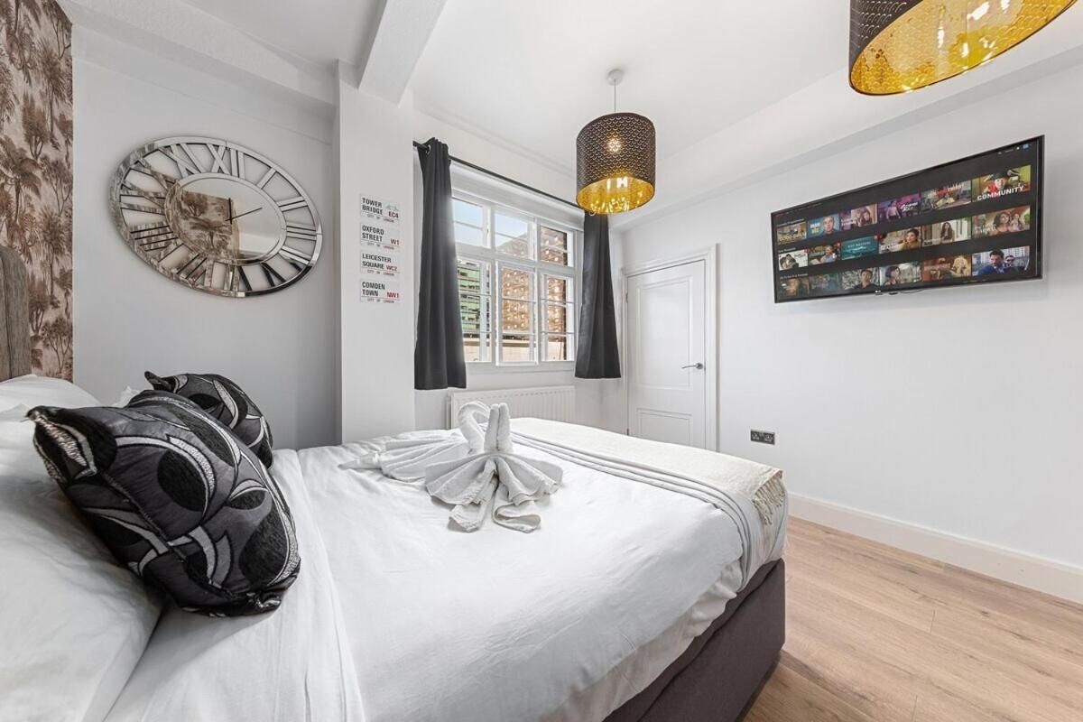 Central London Luxury, Relaxing Apartment! 2 Mins From Paddington Station! ห้อง รูปภาพ